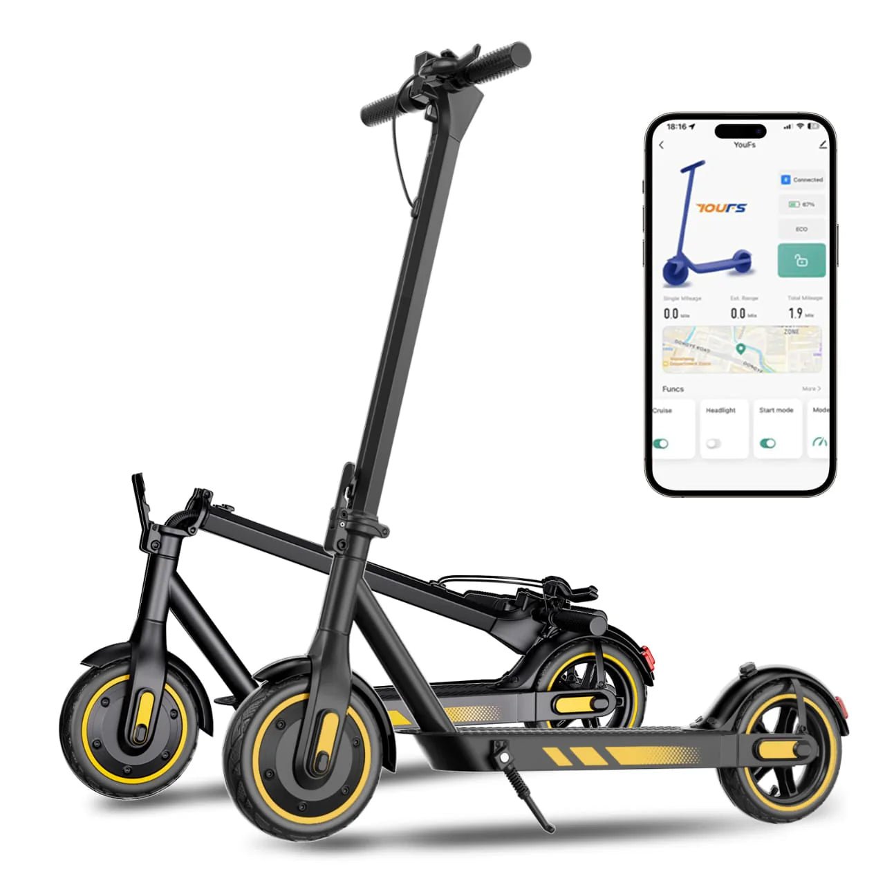 OokTek - V10 El - løbehjul - CykelDepotet